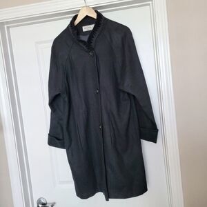Vintage Women’s Black Wool Long Coat